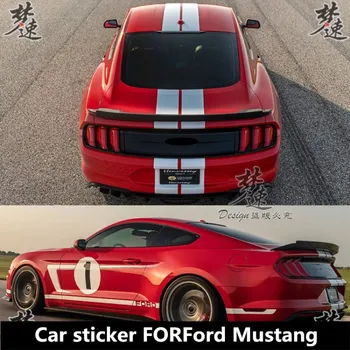 Новые автомобильные наклейки на заказ для Ford Mustang, измененный внешний вид кузова, специальные аксессуары для гоночных автомобилей