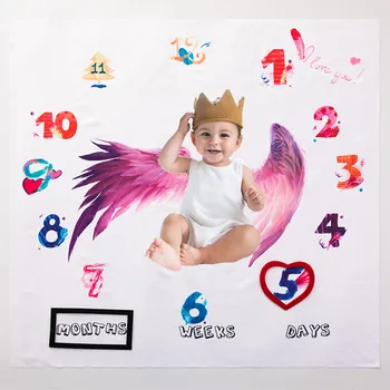 Фоновая ткань для фотосъемки ребенка, креативный коврик для цифровой фотографии для новорожденного, реквизит в Полнолуние, подарки на день рождения своими руками