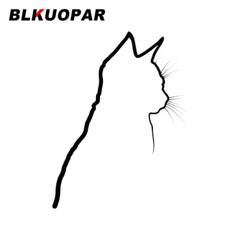 Креативные наклейки для автомобиля BLKUOPAR Shadow Cat, Красивые наклейки на бампер, Зеркало заднего вида, багажник, Солнцезащитная наклейка, Графика, Товары для автомобилей Campervan