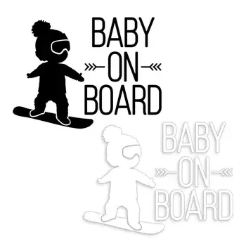 Наклейка Для автомобиля Baby On Board Декор Экстерьера Автомобиля Наклейки Baby On Board С Высокой Отражающей Способностью Знак Безопасности Baby On Board Для Внедорожника Off-Road