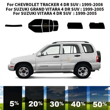 Предварительно нарезанная нанокерамика автомобильный комплект для УФ-тонировки окон Автомобильная пленка для окон CHEVROLET TRACKER 4 DR SUV 1999-2008