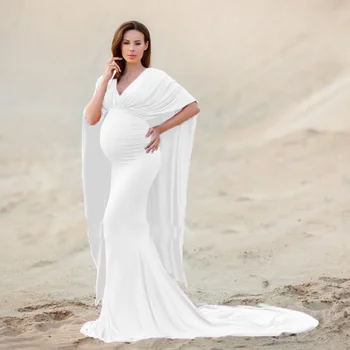 Новое шифоновое платье для беременных, реквизит для фотосъемки, сексуальное Макси платье для беременных, Длинные платья для беременных, Фотосессия для женщин