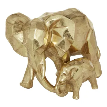 Скульптура слона из золотой смолы 7 