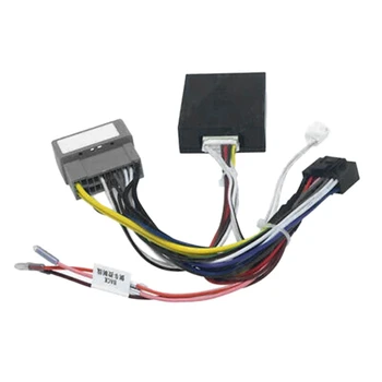Автомобильный аудиосистема 16PIN Шнур питания адаптер аудио Жгут проводов Canbus Box для Jeep Compass 2007-2009