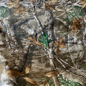 ширина 150 см Бионические Листья Дерева Ткань Камуфляжная Ткань Охотничья Рыболовная Одежда DIY Материал