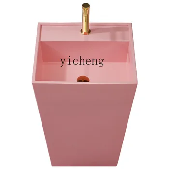 YY Раковина на подставке Nordic Pink, встроенный умывальник для ванной комнаты Princess Pink