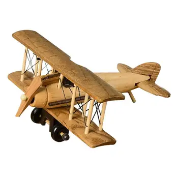 Деревянный самолет, Деревянная модель самолета, Портативная Деревянная настольная модель самолета, Модель самолета ручной работы Для взрослых, мальчиков, девочек, Рожденных