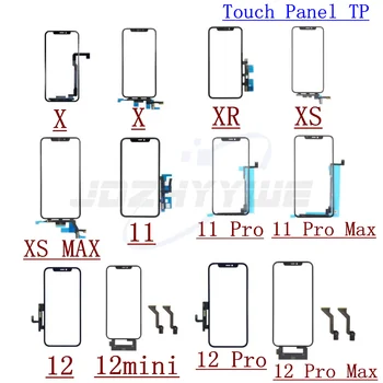 (Подходит Для всех ios) 5шт Сварочный Сенсорный Экран + Клей OCA Для iPhone X Xs XR 11 12 Pro Max Оригинальный Дигитайзер Передняя Стеклянная Панель Объектива