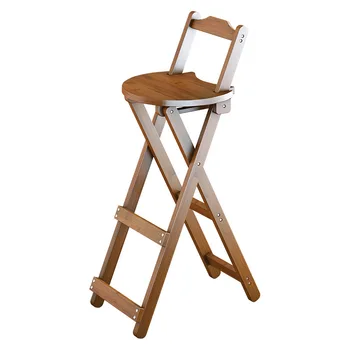 Барный стул Простой домашний барный стул Со спинкой на балконе, барный стул, стульчик для кормления в кофейне, барный стул