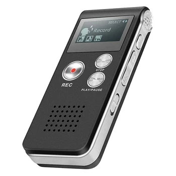 Оборудование для охоты на паранормальных явлений и призраков Цифровой диктофон EVP с голосовой активацией USB US 8 ГБ (черный)