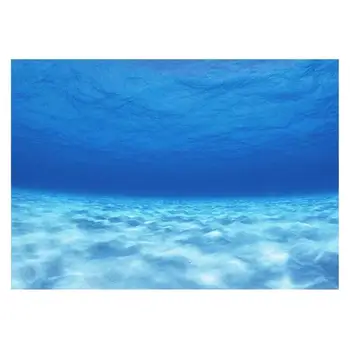 Плакат с 3D-клеем из ПВХ, изображение морской воды для фона аквариума