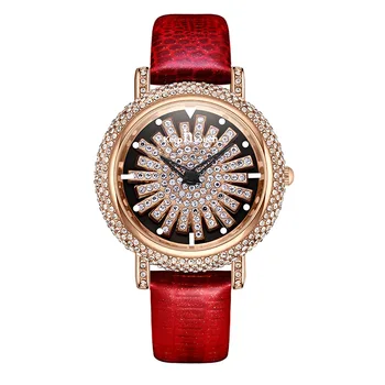 Популярные часы Time Running, женские водонепроницаемые кварцевые часы с бриллиантами