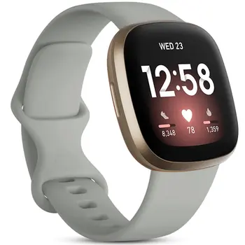Ремешок для 2-полосных умных часов Fitbit Versa 4 3 Sense, сменный браслет, спортивный силиконовый браслет, ремешок для Fitbit Versa 3.