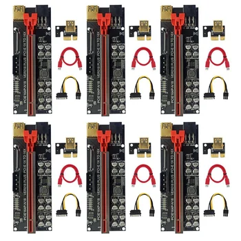 VER018 Plus PCI-E Riser Card PCI Express От 1X До 16X Удлинительный Кабель-Адаптер Для Майнинга Ethereum Bitcoin ETH
