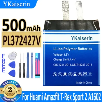 YKaiserin Аккумулятор PL372427V для Huami AMAZFIT T-Rex Res Sport 2 3 Sport2 A1602 A1612 A1928 2 A1609 A1619 Гарантийный Аккумулятор