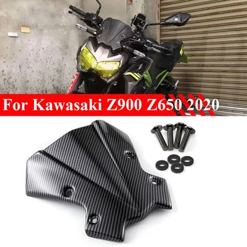 Отражатель ветрового стекла фары мотоцикла для KAWASAKI Z900 Z650 2020 с рисунком из углеродного волокна