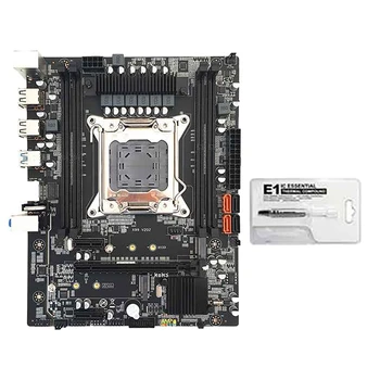 Комплект материнской платы X99 С термопастой LGA2011-3Pin 4XDDR4 REG ECC Память USB3.0 M.2 NVME SATA3.0 Для процессора Xeon E5 V3 V4