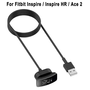 USB Зарядное устройство для умных часов Fitbit Inspire, HR, Inspire 2 3, Ace 2 3, Сменный кабель для быстрой зарядки, адаптер питания