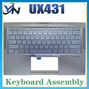 UX431 Для Ноутбука ASUS Клавиатура UX431FA UX431DA UX431 U4500 UM431UX431FAC UX431F Подставка для рук Клавиатуры C Корпусом В сборе
