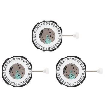 Часовой механизм 3X, механизм с тремя стрелками, кварцевый часовой механизм, SL28 для ремонта часов для мужчин (один календарь)
