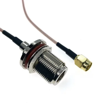 1 шт. переборка RP-SMA от мужчины к женщине RG316 с коаксиальной косичкой, удлинитель радиочастотного кабеля, коаксиальный соединительный кабель