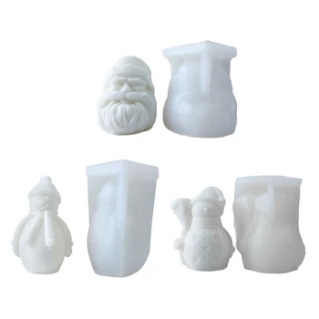 Силиконовые формы для ароматерапии Санта Клауса, формы для украшения домашней вечеринки