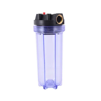 10 дюймов В ВИДЕ прозрачной бутылки с фильтром, Очиститель воды, предварительный фильтр, Трубопроводная фильтрация 1/2 