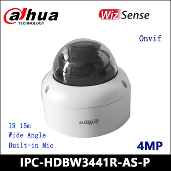 Dahua IPC-HDBW3441R-AS-P 4-Мегапиксельная Широкоугольная Фиксированная Купольная Сетевая Камера WizSense с ИК-детекцией движения 15 м