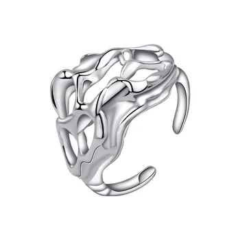 Популярное в Японии и Южной Корее модное кольцо в стиле хип-хоп из стерлингового серебра s925 пробы, открывающее небольшую толпу, стильное индивидуальное кольцо в крутом стиле