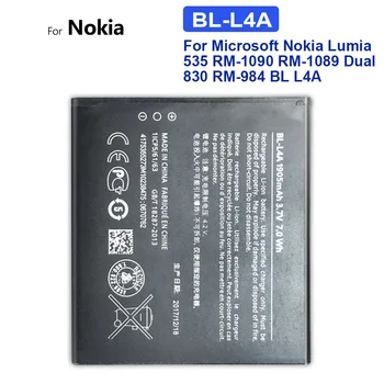 BL-L4A Сменный аккумулятор 2200 мАч для Nokia Lumia 535 Lumia 830 RM984 RM-1090 RM-1089 BLL4A BL L4A + Номер для отслеживания