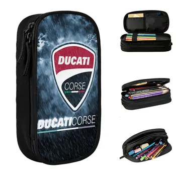 Пенал Ducatis Ducati Двухслойный Большой емкости для школьных ручек, отличный подарок