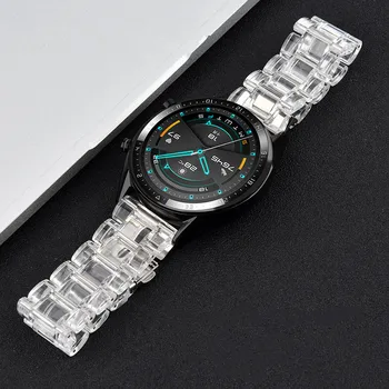 Прозрачный Ремешок Для Huawei Watch GT2 46 мм/Pro/GT2e Ремешок honor magic2 46 мм Пластиковый Браслет для huami amazfit gtr 47 мм ремешок