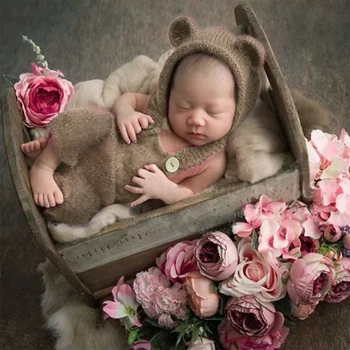 Реквизит для фотосессии новорожденных Мальчиков и девочек Реквизит для фотосессии младенцев 0-1 месяца