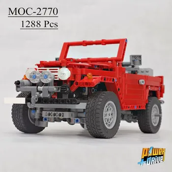 Новая модель MOC-2770-1388PCS-FJ40 Expedition Team, детская игрушка с самоблокирующимся кирпичом Kitz, Веселый Рождественский подарок