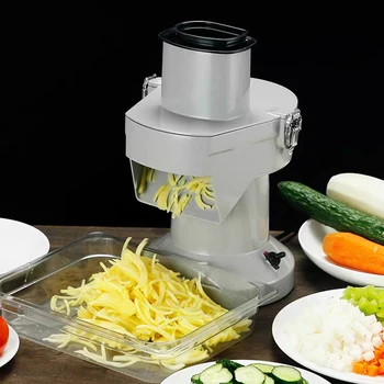 Электрическая машина для нарезки овощей кубиками, измельчитель моркови, картофеля, лука, машина для нарезки кубиками, кухонный комбайн