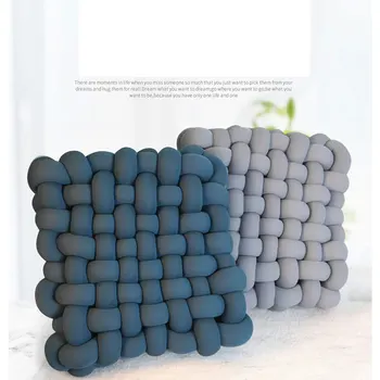Подушка для сиденья EIFLOY Nordic Knot, летняя прохлада, Квадратный футон ручной работы для дивана, шезлонга, татами, коврик для медитации, Декор комнаты