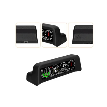 X91 3в1 GPS TPMS HUD для всех транспортных средств, измеритель скорости, наклона, инклинометр, автомобильный компас, автомобильный HD-дисплей (внешний)