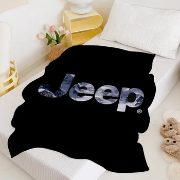 Одеяло для кемпинга J-Jeep, Диван, Зимние теплые одеяла, одеяло Королевского размера, постельное белье из микрофибры, одеяла для двуспальной кровати, флисовый ворс до колен.