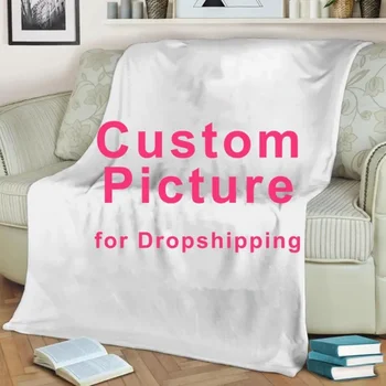 Напечатанное 3D изготовленное на заказ мягкое тонкое одеяло для сна, одеяло для пикника, модное покрывало для кровати, фланелевое одеяло, пледы