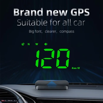 OBD2 GPS автомобильный HUD для головного дисплея Цифровой GPS для Smart Speedometer Warn Syst F19A