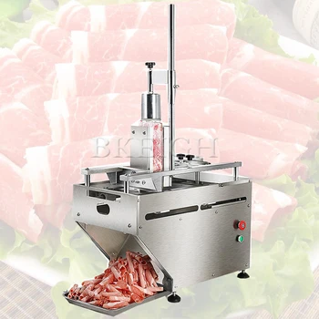 Коммерческая машина для резки и раскатывания замороженной говядины и баранины, полностью автоматическая машина для нарезки говядины