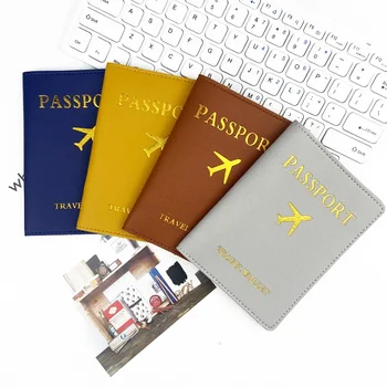 Классический модный маленький самолет горячего тиснения, Новая дорожная сумка для паспорта, многофункциональный защитный чехол для хранения паспорта, сумка для карточек