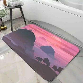 Напольный коврик с ковровым покрытием, противоскользящий коврик для ванной комнаты, спальни