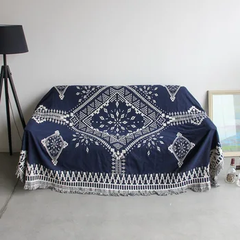 Агрессивная простота этническое покрывало для дивана Двустороннее популярное ретро покрывало для кровати Покрывало гобеленовый декор Ковер XT15