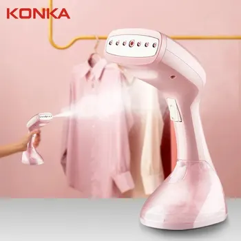 Ручной отпариватель для одежды KONKA, розовый, для глажки одежды, 250 мл, портативный для дома и путешествий, 15 секунд, бытовой отпариватель для тканей с быстрым нагревом