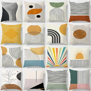 Подарочная подушка Abstract line patternSeries для украшения домашнего офиса, Подушка для спальни, диван, чехол для подушки автомобиля