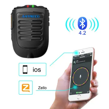 Беспроводной Bluetooth-микрофон B02 для 3G 4G IP-радио Newwork с портативным динамиком мобильного телефона REALPTT ZELLO IOS