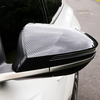 Крышка Бокового Зеркала Автомобиля для Hyundai Tucson NX4 2021 2022 Украшение Крышки Зеркала Заднего Вида Аксессуары Для Отделки из Углеродного Волокна