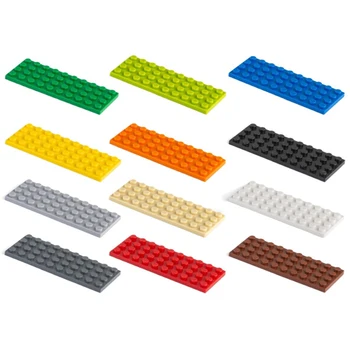 100 г мелких частиц 3030 пластинчатых кирпичных строительных блоков размером 4x10 см, деталей DIY Building Block, совместимых с креативными подарочными игрушками-замками