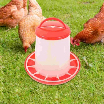 Питьевой фонтанчик, ведерко для корма для цыплят, кормушка для перепелов, контейнер для еды из прочного пластика